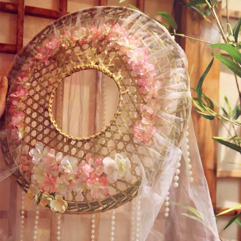 nón cổ trang trang trí  có mạng che