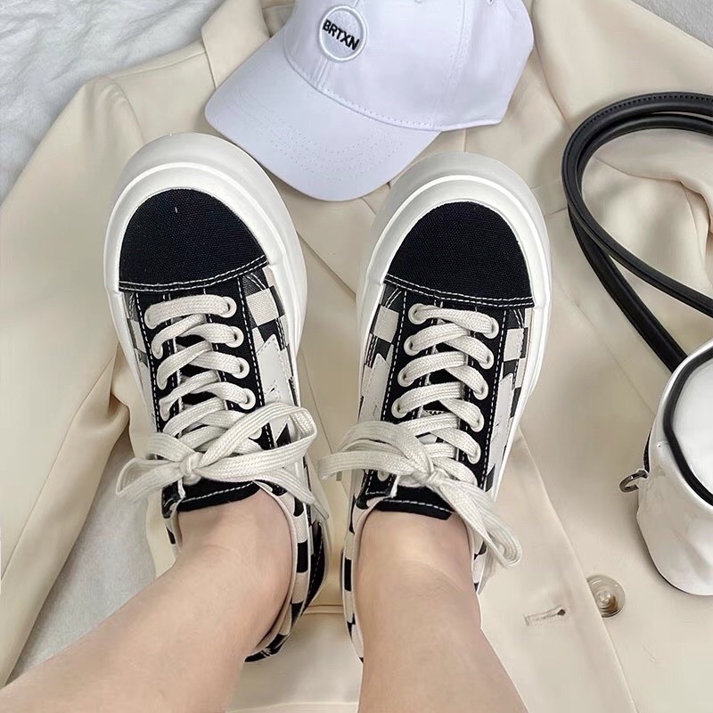 GIÀY THỂ THAO NỮ HỌC SINH KẺ CARO SIÊU HOT