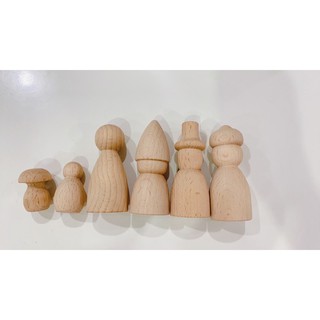 Búp bê gỗ - Nam có nón cao 7cm (gỗ cao cấp)