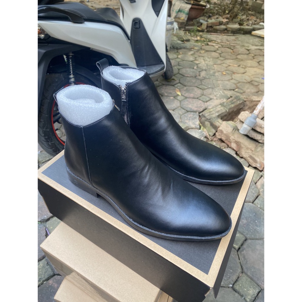 Zip boots chất liệu da bò thời trang nam | BigBuy360 - bigbuy360.vn