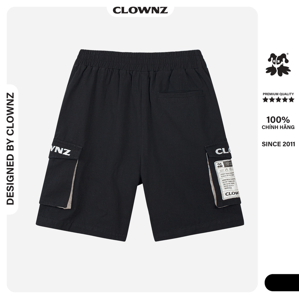 Quần short jogger kaki local brand Clownz Cargo túi hộp nam nữ thể thao