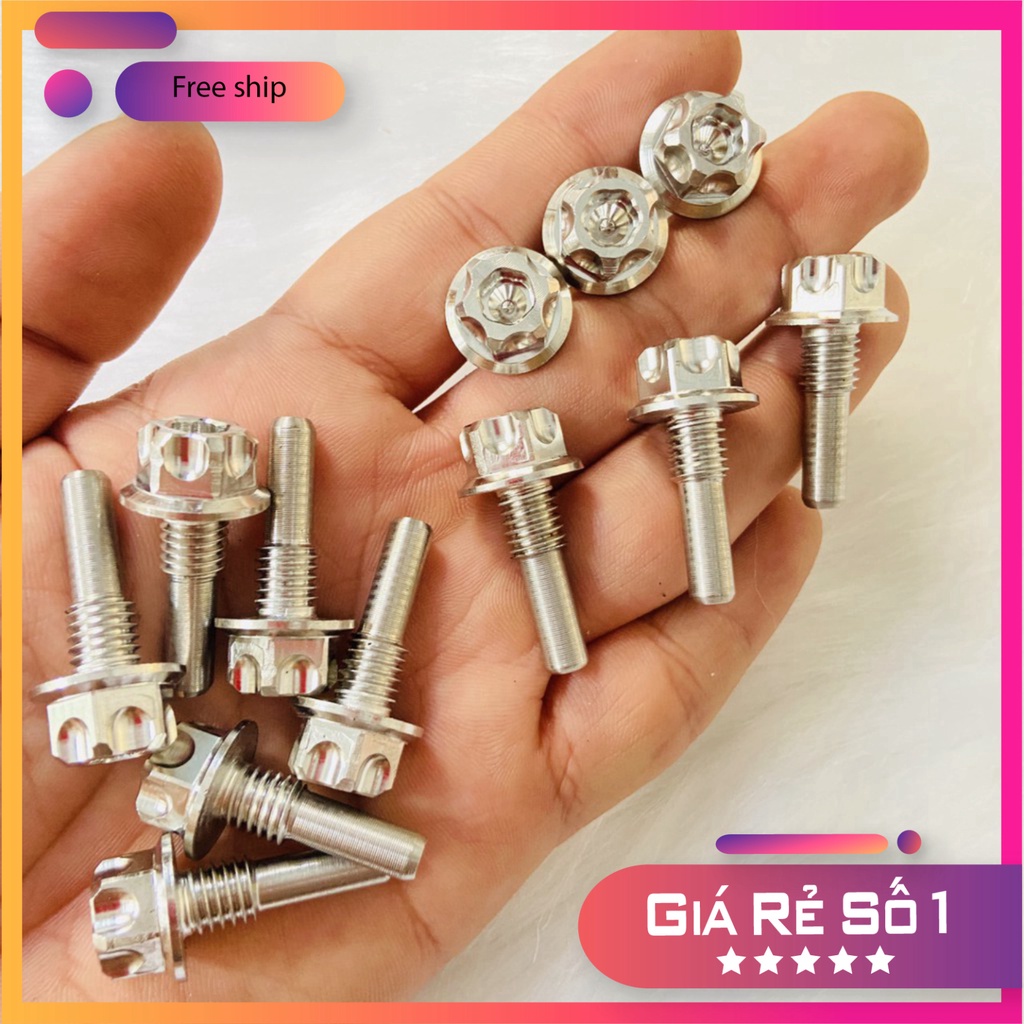 HCM  Bộ 3 ốc Salaya thái gồm 2 ốc chân lòng, 1 ốc bánh lòng cho xe WAVE, DREAM, SUPER DREAM ĐỒ CHƠI XE MÁY GIÁ SỈ