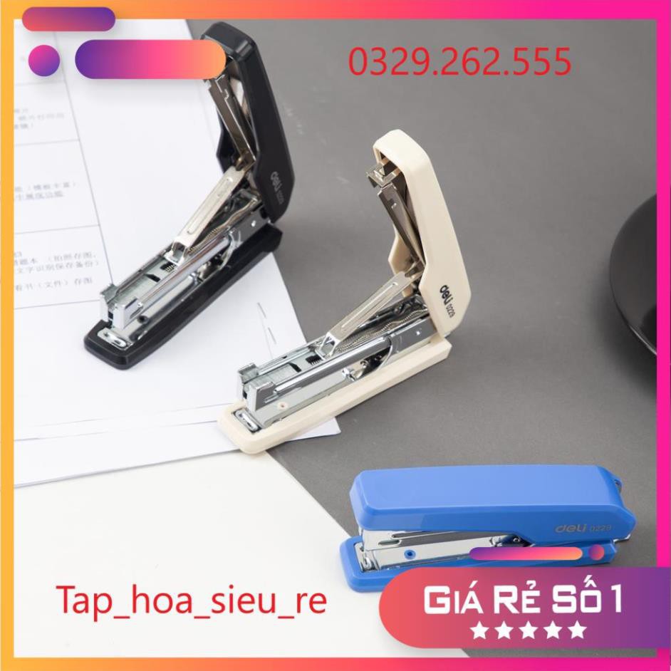 (Rẻ Vô địch) Dập ghim Deli , 15 trang E0229 hàng chính hãng