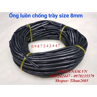 Ống luồn dây điện chống trầy size 8mm ( nguyên cuộn)