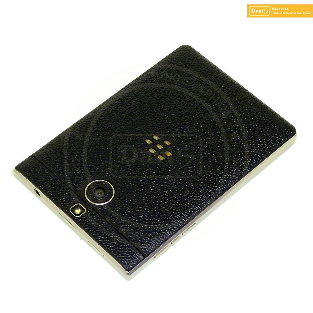 Miếng dán da bò thật cho Blackberry Silver Edition keo nhập khẩu cao cấp, thương hiệu dán da Davis