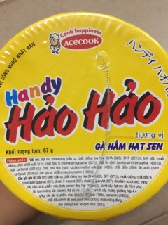 Mì Hảo Hảo Tôm Chua Cay Handy 67g thùng 24 ly