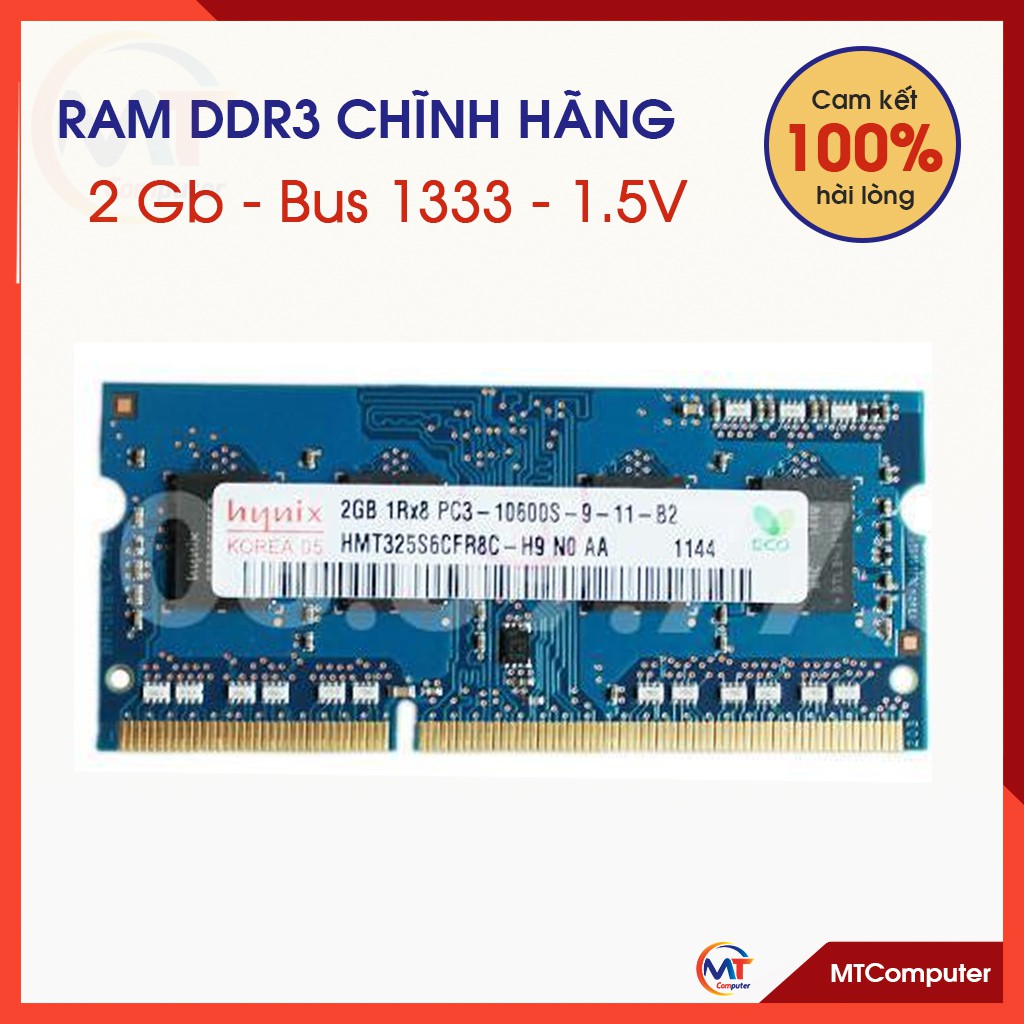 Ram Laptop 2GB DDR3 Bus 1333 1.5V (Hàng Chính Hãng)