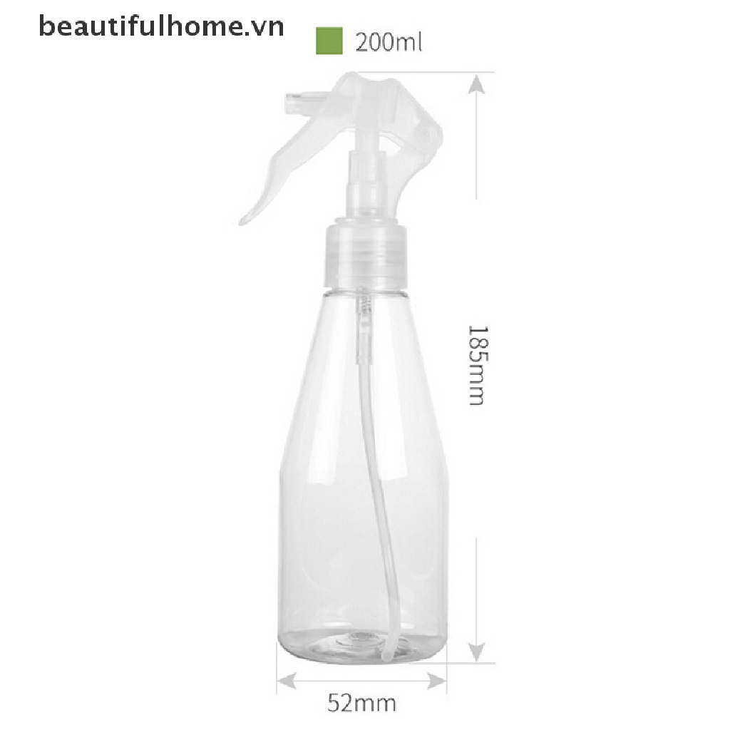 Bình Xịt Rỗng Bằng Nhựa Trong Suốt Dung Tích 200ml