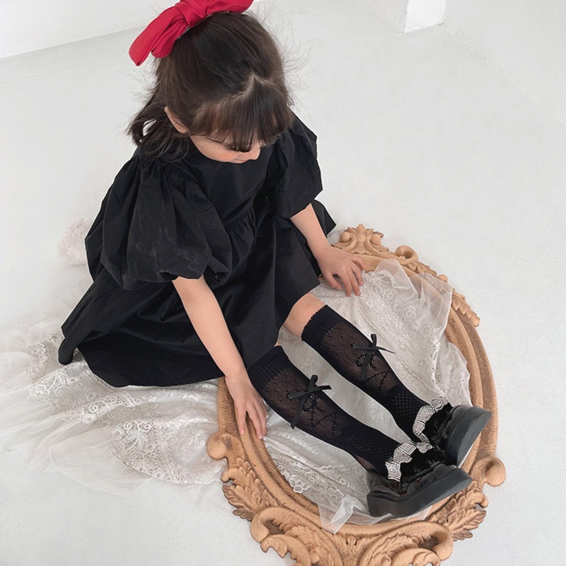 Đôi Vớ Dài Qua Gối Bằng Nylon Thời Trang Dễ Thương Cho Bé Gái