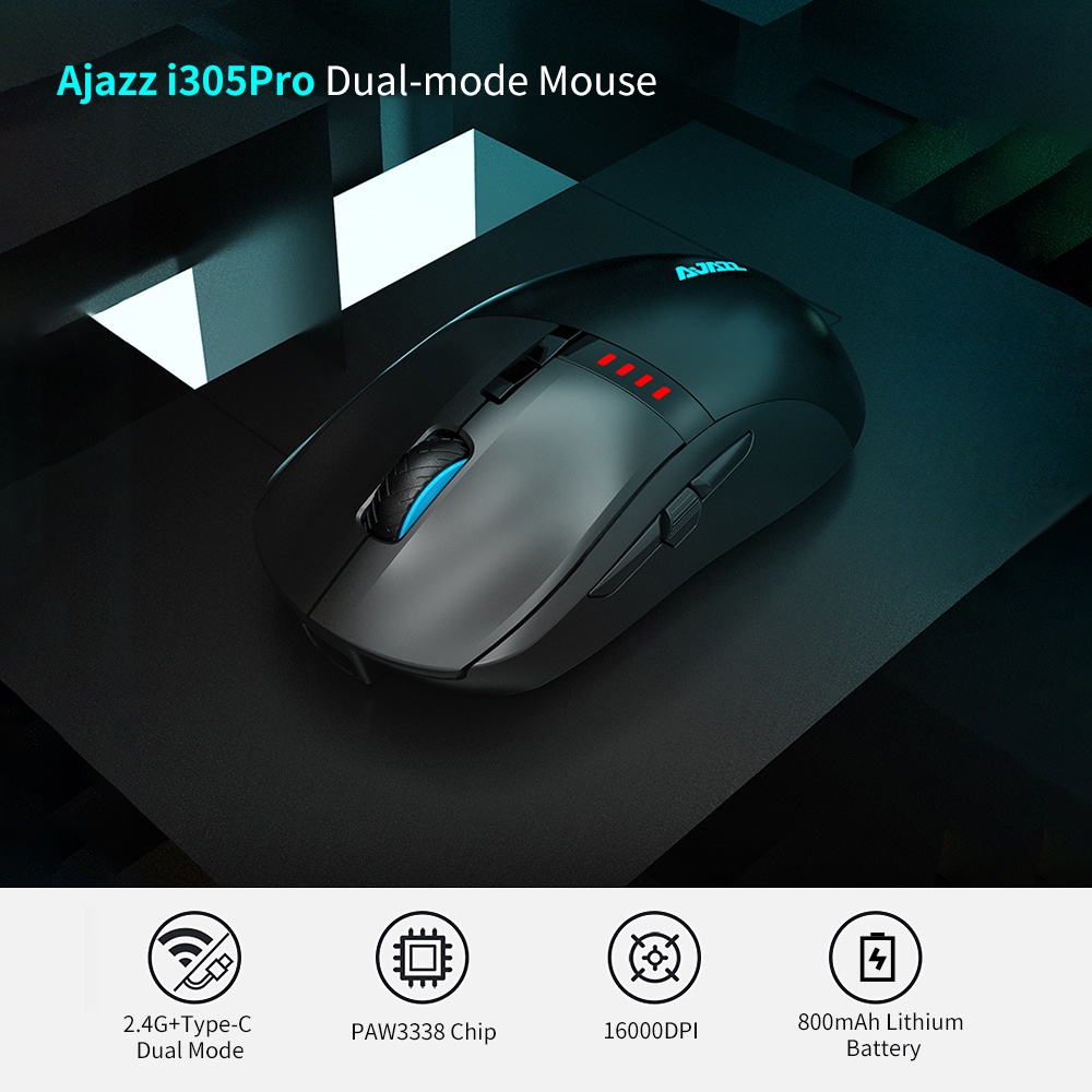 Chuột Gaming I305R 2 Modes  Type-C / Wireless 2.4G Chính Hãng