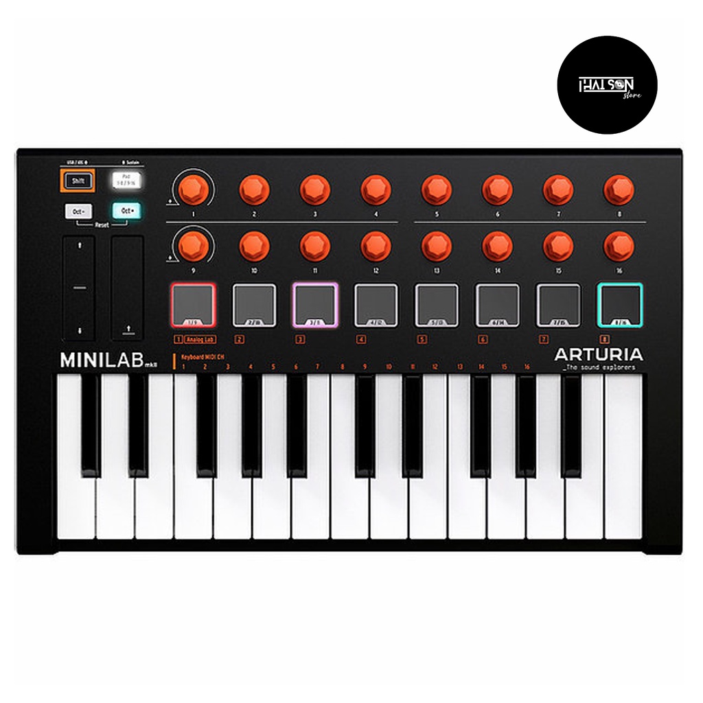 ARTURIA MINILAB MK2 phím cảm ứng nhạy - Đàn piano mini sản xuất âm nhạc