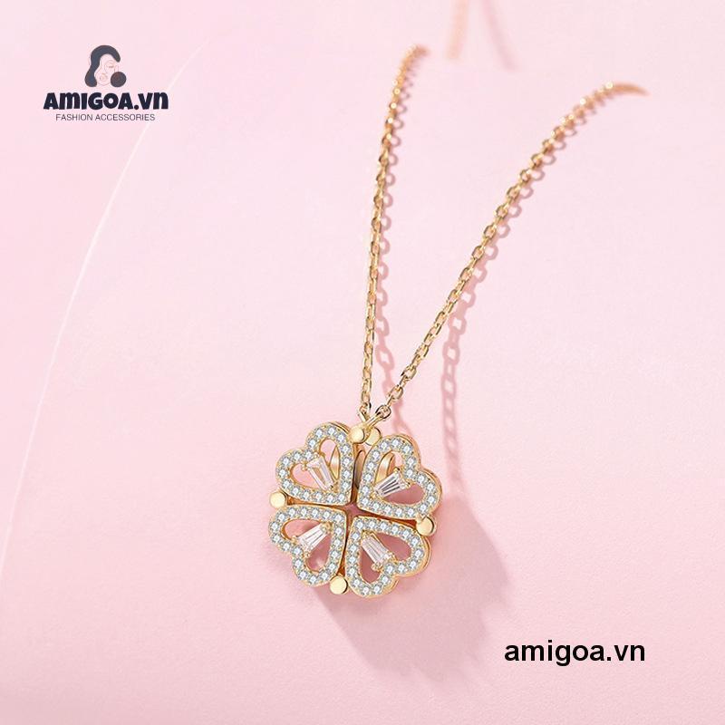 ✨✨Vòng cổ Mặt Hình Cỏ Bốn Lá Xinh Xắn Cho Nữ