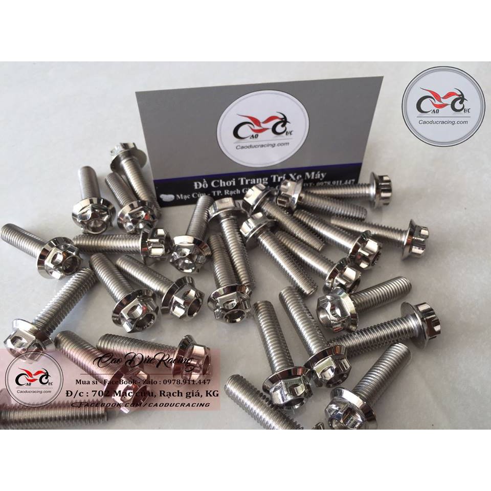 ốc Problot CNC 8x30 Trắng - (giá 1 con)