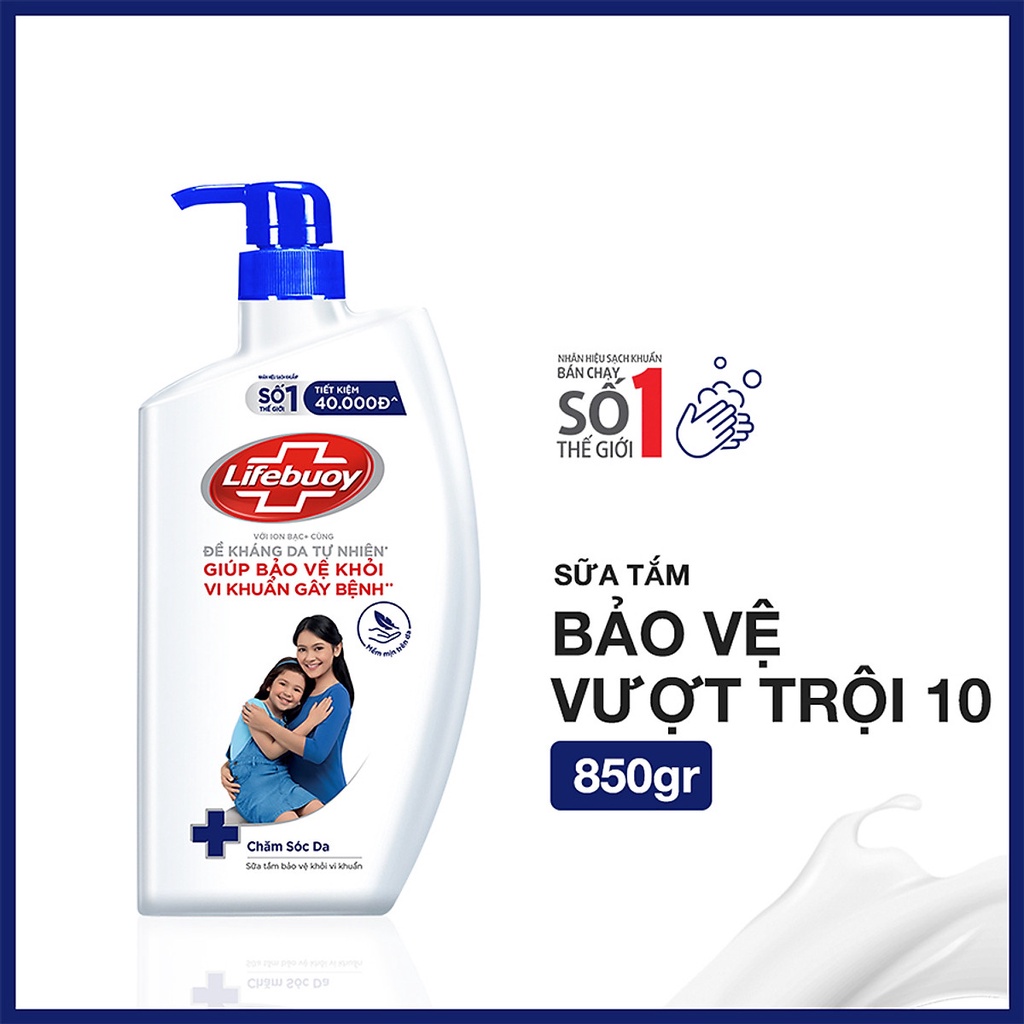 Sữa Tắm Lifebuoy Chăm Sóc Da 850gr