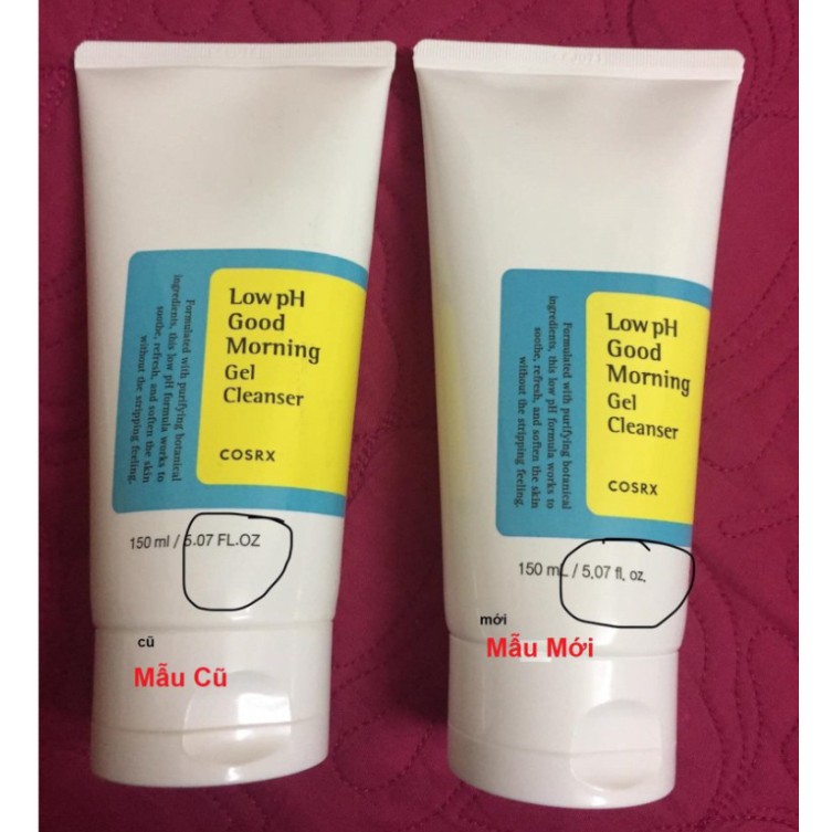 Sữa Rửa Mặt Dạng Gel Cosrx Low pH Good Morning Gel Cleanser 50ml - 150ml SRM02