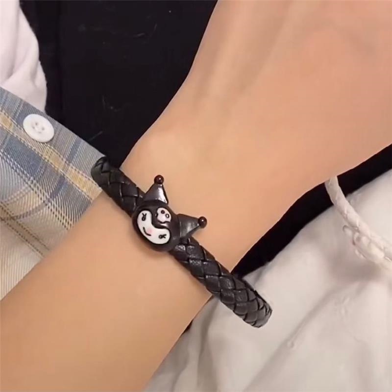 Dây Cáp Sạc Nhanh Dạng Vòng Tay Hoạt Hình My Melody Kuromi Cinnamoroll Đáng Yêu Tiện Lợi Cho Cặp Đôi