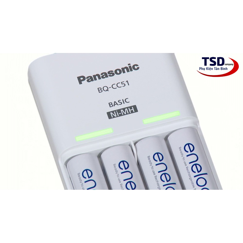 [Mã 154ELSALE2 giảm 7% đơn 300K] Bộ 4 Pin ENELOOP Kèm Sạc PANASONIC BQ-CC51C Chính Hãng