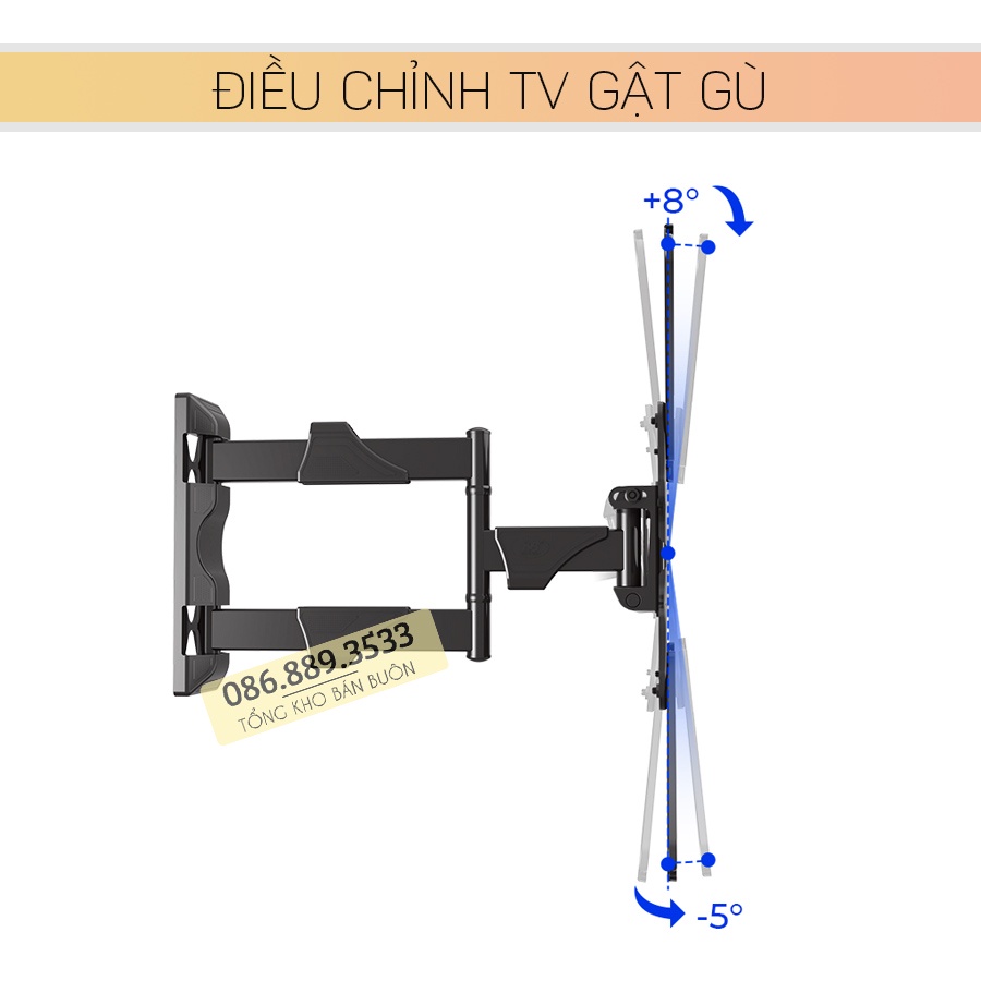 Giá Treo Tivi Xoay Góc NB P4 32 - 55 Inch - Giá Treo Tivi Đa Năng P4 - Thiết Kế Nhỏ Gọn - Chính hãng NorthBayou