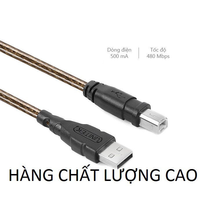 Cáp tín hiệu usb máy in,scan 3m Unitek Y-C420 chính hãng