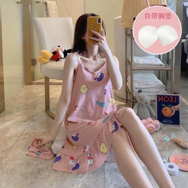 Váy ngủ hình 2 dây che mắt siêu hot mã 29
