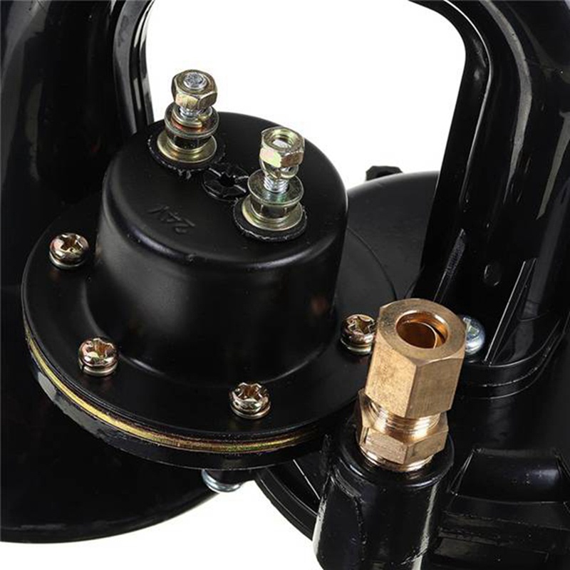Còi Hơi 12V / 24V Kèm Van Điện Dành Cho Xe Hơi / Xe Tải / Xe Buýt