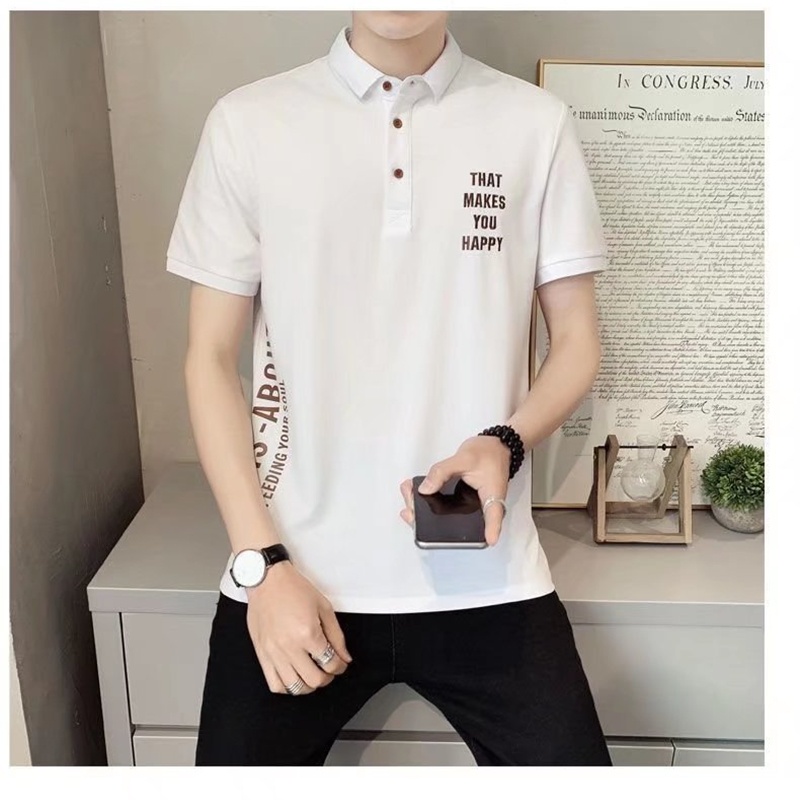 Áo Thun POLO Nam Tay Ngắn Phong Cách Hàn Quốc Size M-3XL