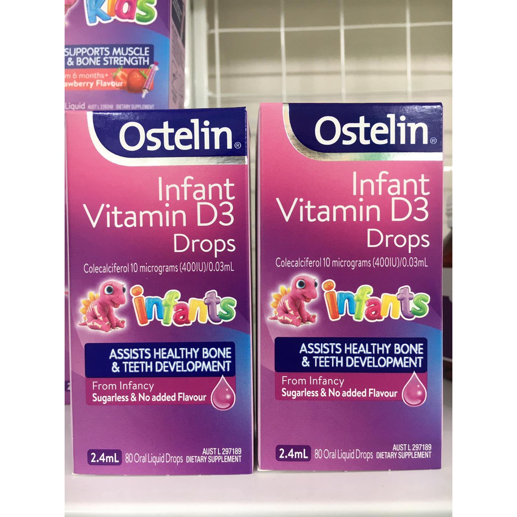 Vitamin D3 Drops Ostelin Cho Trẻ Từ Sơ Sinh Đến 12 Tuổi (CHÍNH HÃNG)