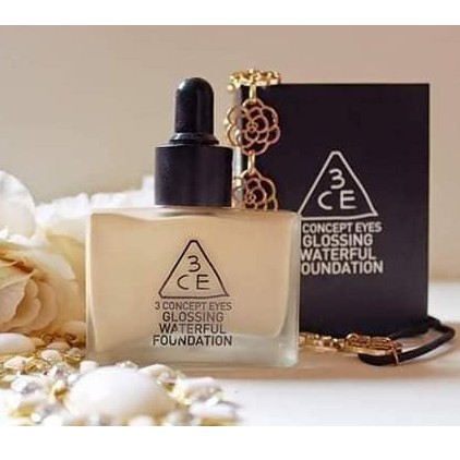 Kem Nền 3CE Glossing Waterful Foundation