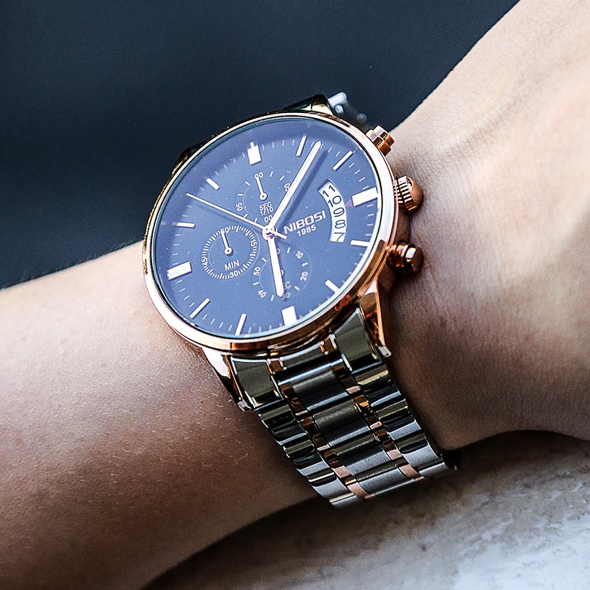 [Tặng vòng tay]Đồng hồ nam NIBOSI thời chính hãng NI2309B thời trang cao cấp | BigBuy360 - bigbuy360.vn