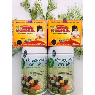 Combo lợi sữa Ngũ Cốc Việt Lộc kèm cốm Mummilk