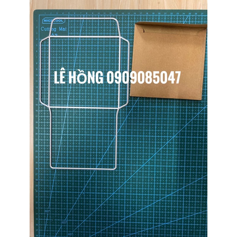 Khuôn làm bao thiệp - bao thư size 12-12 cm