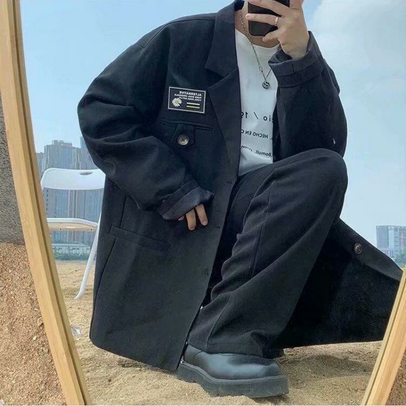 Áo khoác blazer nhung 2 màu unisex