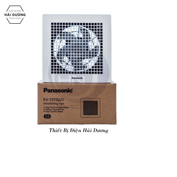 Combo 3 Quạt hút thông gió âm trần Panasonic FV-15TGU1 - Khoét lỗ vuông 21.7cm
