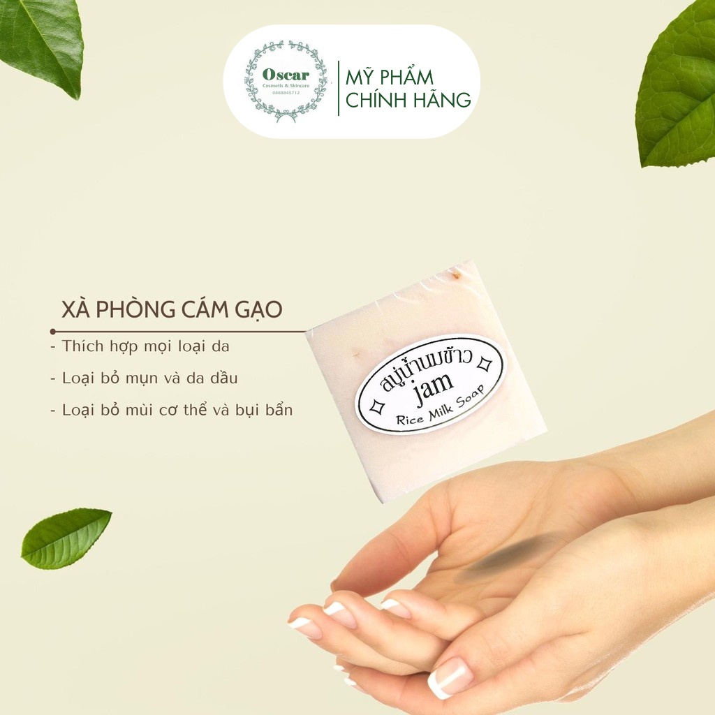 (Soap) Xà phòng Cám Gạo và Xà Phòng Nghệ Cam Thái Lan Chính Hãng