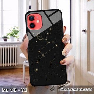 Ốp lưng kính 3D iPhone 12 -cung hoàng đạo