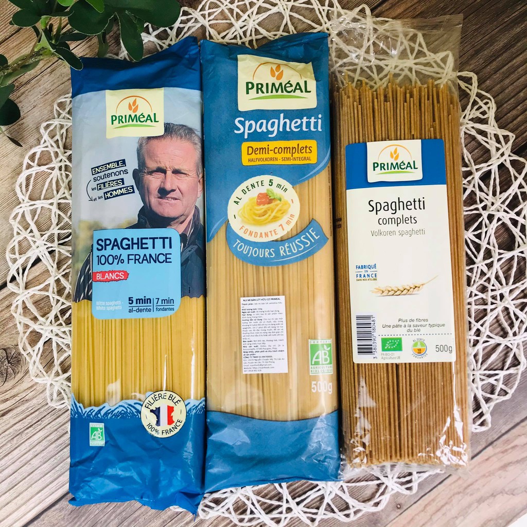 Nui Mì Spaghhetti hữu cơ Primeal 500g