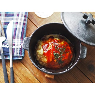 nồi gang thô mini 12cm cast iron