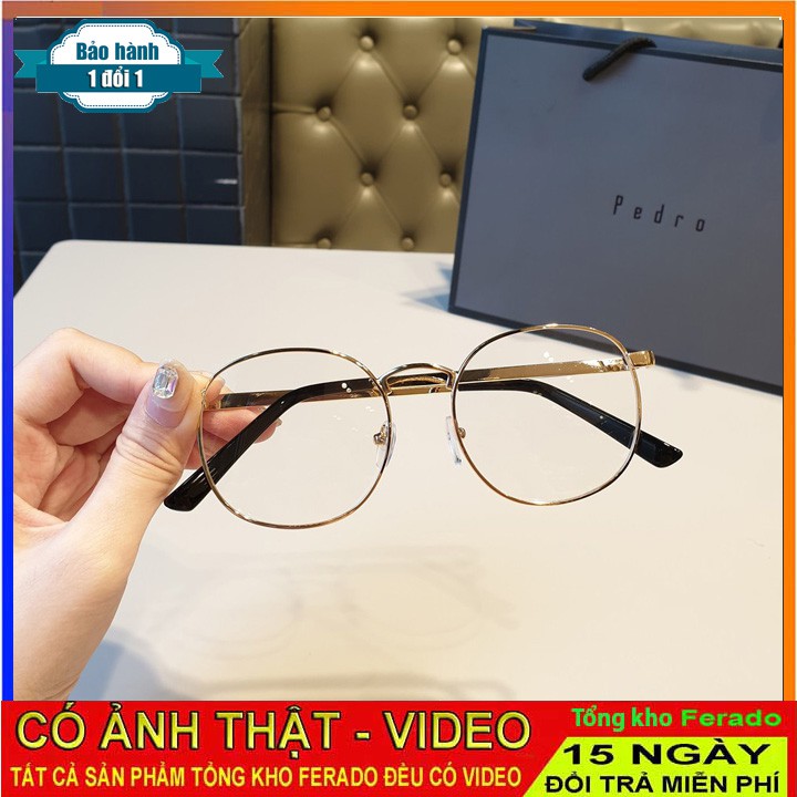 Gọng Kính Cận Kim Loại mắt tròn [CÓ VIDEO]