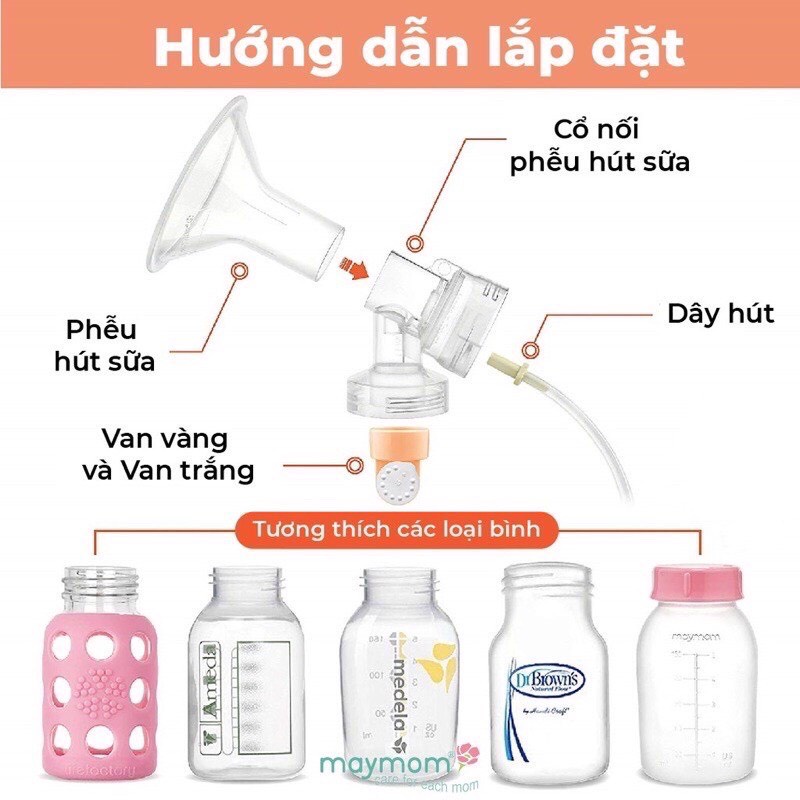 Phụ kiện máy hút sữa Medela Pump - Hiệu Maymom