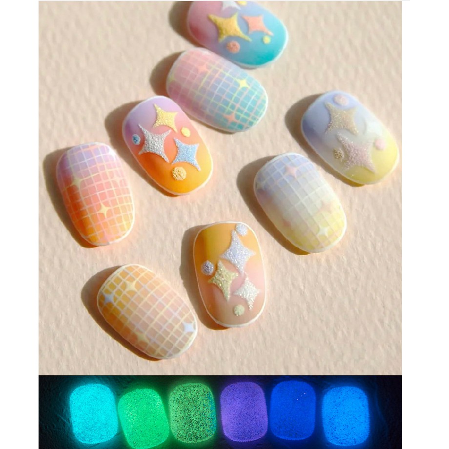 Set nhũ trang trí nail