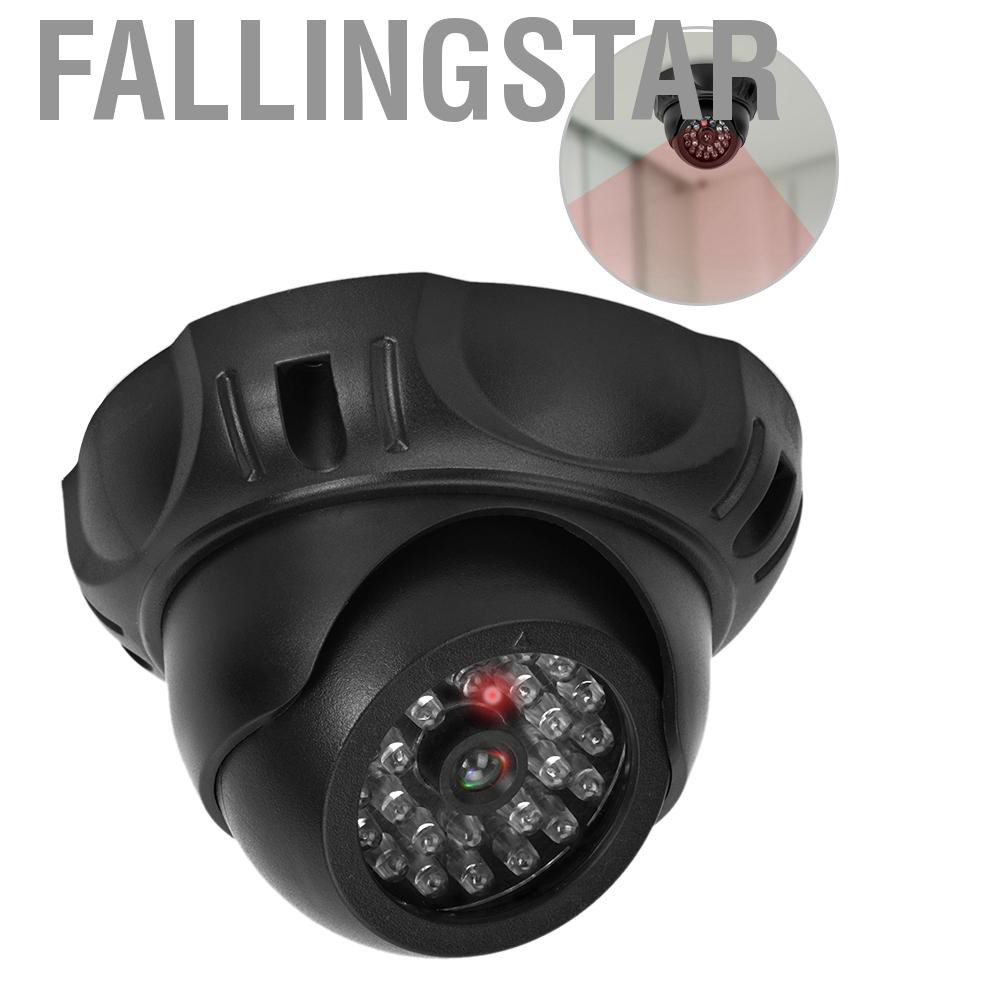 Fallingstar Câmera Falsa Manequim Monitor De Segurança Com Luz Led Preto