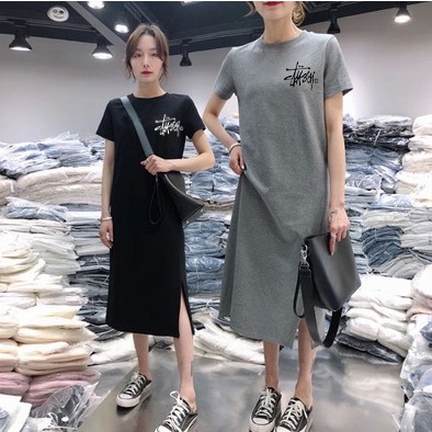 ❀❀ Đầm Thun T-Shirt Tay Lửng Ôm Dáng Gợi Cảm Thời Trang Mùa Hè Phong Cách Hàn Quốc Cho Nữ