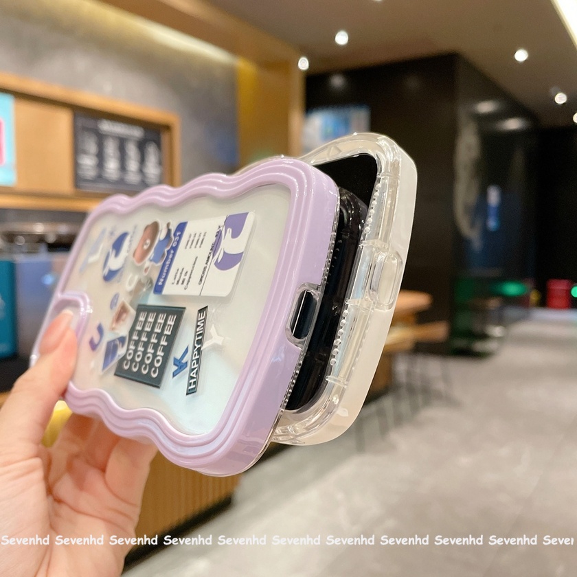 Ốp Điện Thoại Họa Tiết Gấu Hoạt Hình Starbucks Cho iPhone 13 12 11 Pro Max SE2020 X XR XS Max 8 7 Plus