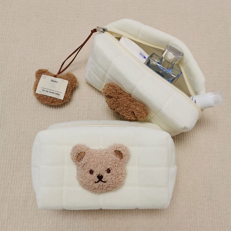 Túi Đựng Đồ Trang Điểm / Tiền Xu Họa Tiết Gấu Hoạt Hình Dễ Thương Cho Nữ