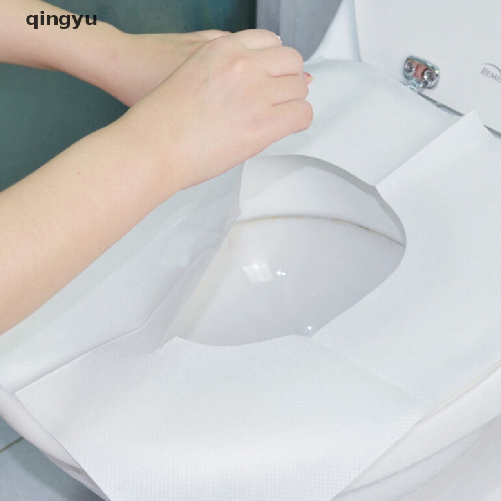 Set 1 Gói 10 Miếng Giấy Lót Bồn Cầu Dùng 1 Lần An Toàn Cho Sức Khỏe