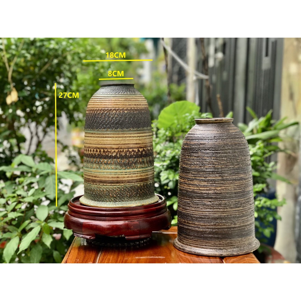 Bình Hoa Dáng Chuông Gốm Sứ Bát Tràng