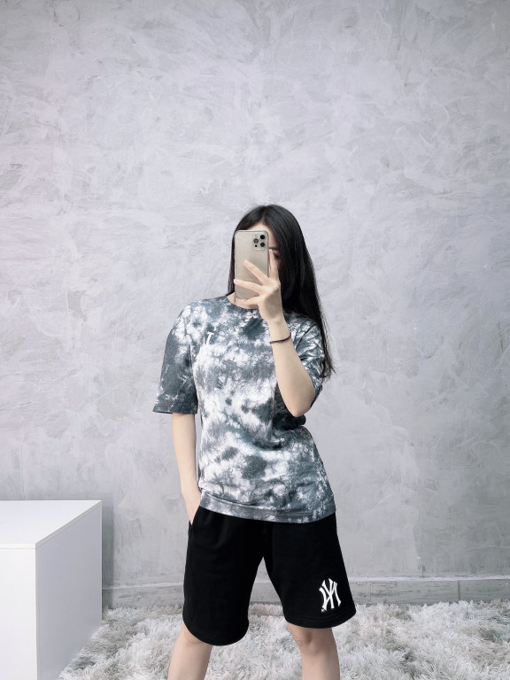 (HÀNG XUẤT XỊN) Áo họa tiết 1812 L/A TYE DYE OVERFIT TEE Made in Cambodia full tag code