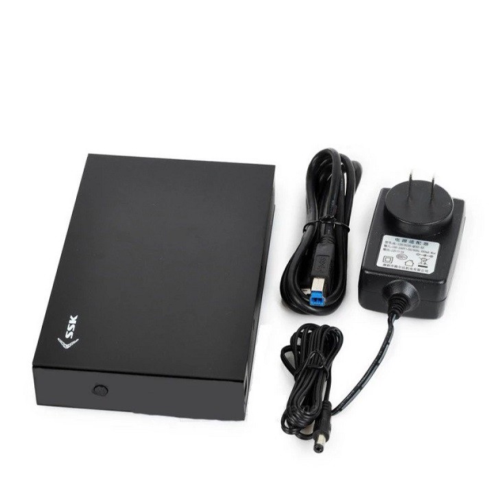 Hộp đựng ổ cứng gắn ngoài HDD Box 3.0 SSK HE-G3000 3.5&quot; Sata - Hộp đựng ổ cứng- Hộp bảo vệ ổ cứng