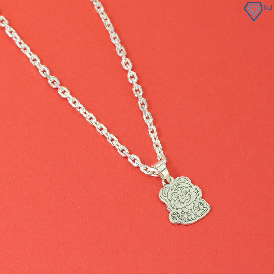 Dây chuyền bạc cho bé hình con hổ khắc tên DCT0069 Trang Sức TNJ