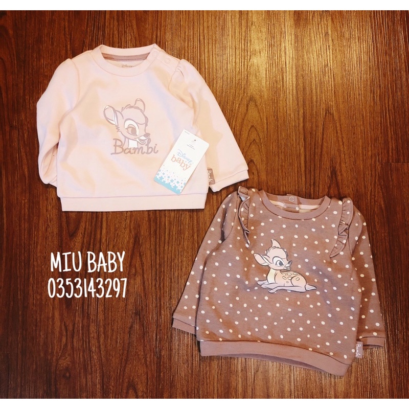 Áo nỉ lót lông Disney 8 màu bé trai bé gái dư xịn